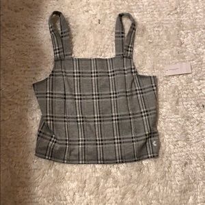 Grey American eagle crop top